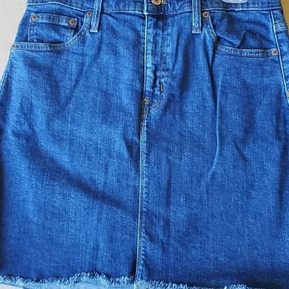 J. CREW Mercantile blue denim 5 pocket skirt size 6 - Picture 5 of 10